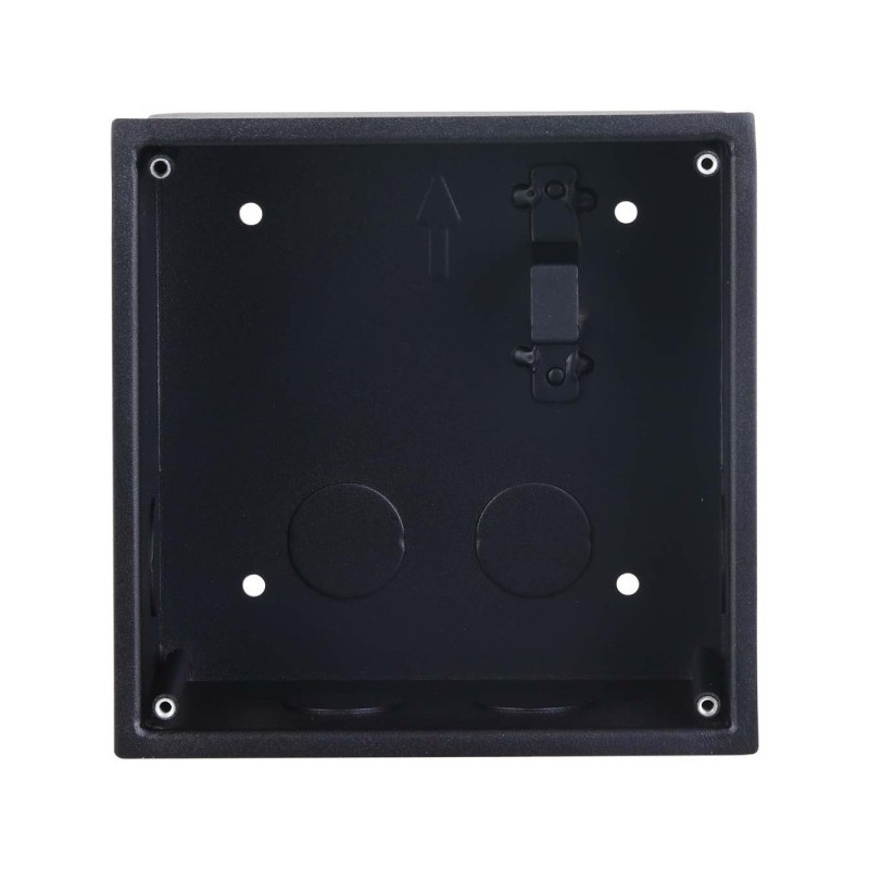 Unterputz-Montagebox, für 1 Modul, Metall, schwarz