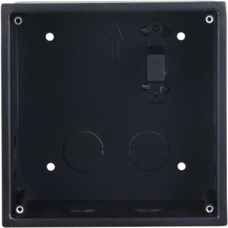 Unterputz-Montagebox, für 1 Modul, Metall, schwarz