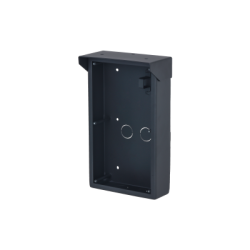 Aufputz-Montagebox, für 2 Module, mit Regendach, Metall, schwarz