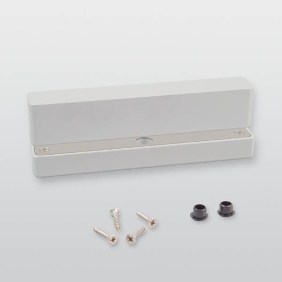 Aufbaugehäuse mit Gegenstück für Wandmontage 8323.5 - Weißaluminium