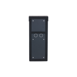 Aufputz-Montagebox, für 3 Module, mit Regendach, schwarz