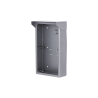 Aufputz-Montagebox, für 2 Module, mit Regendach, Metall, silber