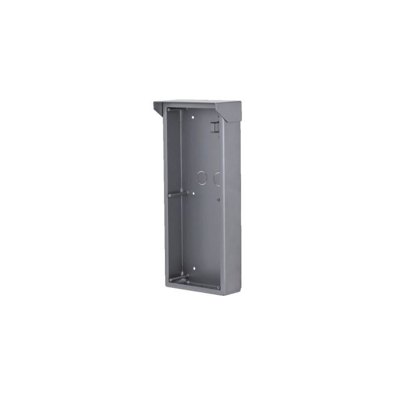 Aufputz-Montagebox, für 3 Module, mit Regendach, silber
