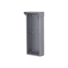 Aufputz-Montagebox, für 3 Module, mit Regendach, silber