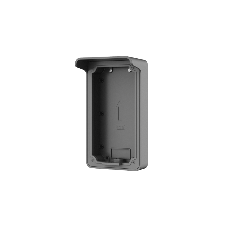 Aufputz-Montagebox, mit Regendach, Metall, IP65, grau