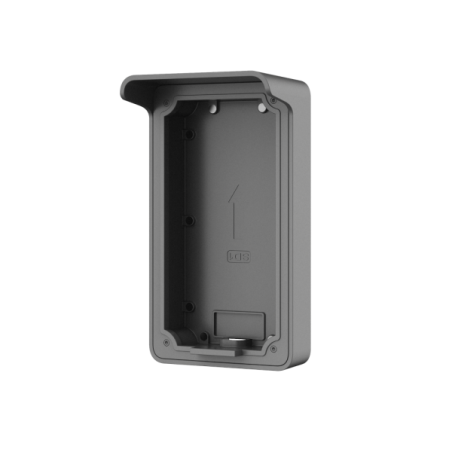 Aufputz-Montagebox, mit Regendach, Metall, IP65, grau
