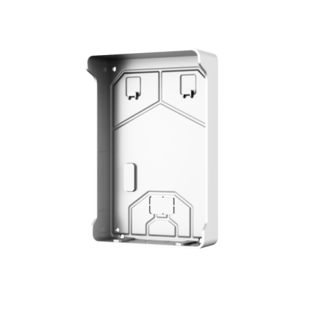 Aufputz-Montagebox, mit Regendach, Kunststoff, IP65, silber