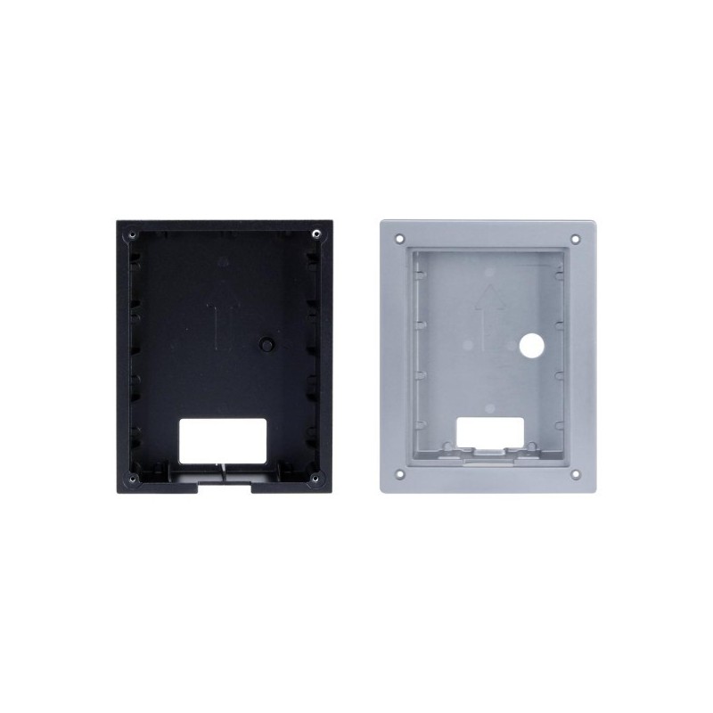 Unterputz-Montagebox, für 1 Modul, Metall, grau