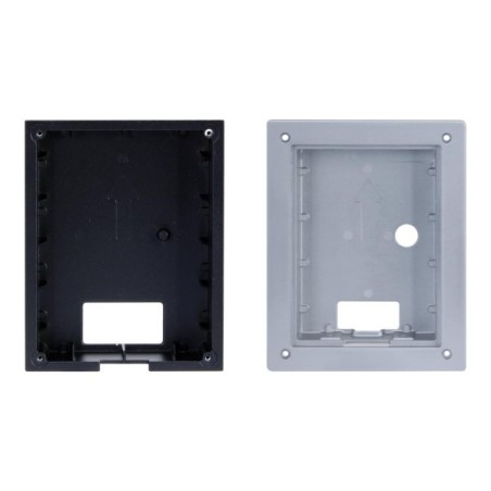 Unterputz-Montagebox, für 1 Modul, Metall, grau
