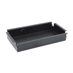 Unterputz-Montagebox, für 3 Module, Metall, anthrazit
