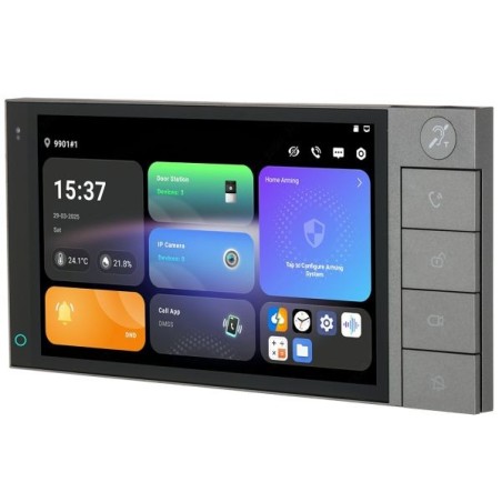 7" 2-Draht-IP-Monitor, Touch-Screen, Tasten, grau