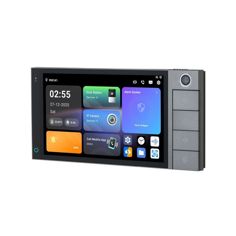 7" 2-Draht-IP-Monitor, Touch-Screen, grau