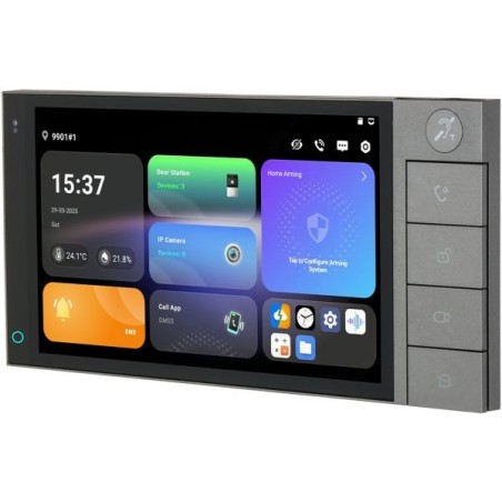 7" 2-Draht-IP-Monitor, Touch-Screen, grau, inkl. UP-Box
