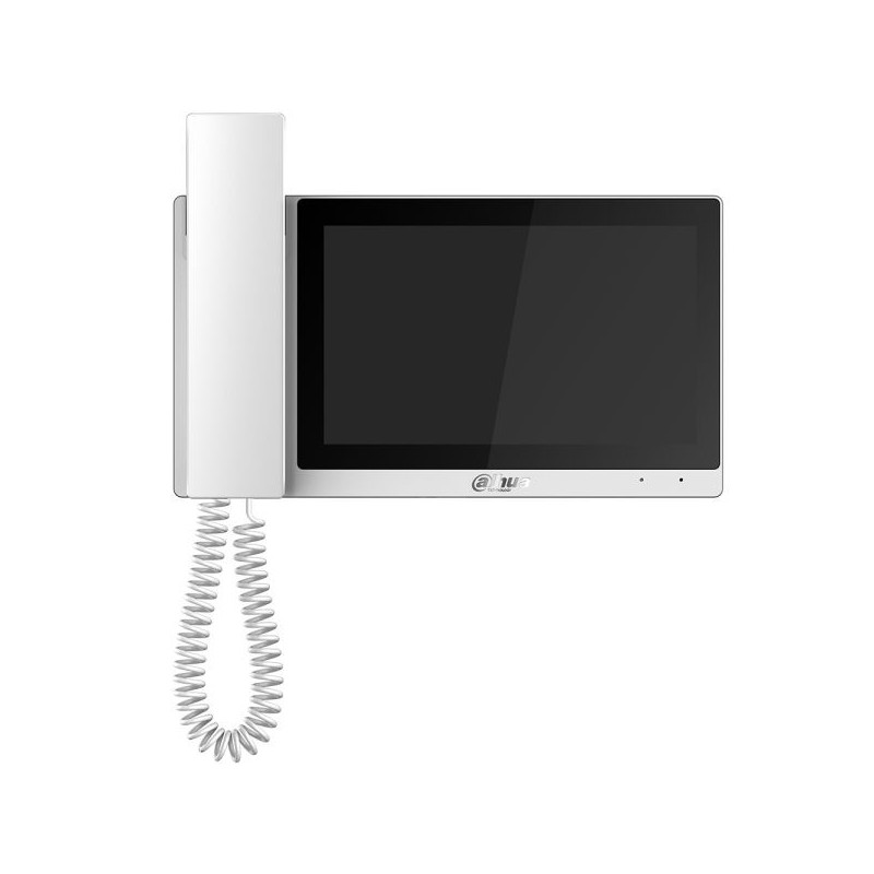7" IP-WLAN-Monitor, TFT Touch-Screen, mit Hörer, weiß