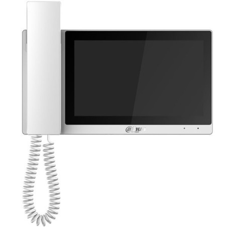 7" IP-WLAN-Monitor, TFT Touch-Screen, mit Hörer, weiß