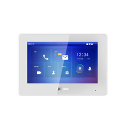 Touch-Screen-Monitor 7", 2-Draht, IP-Schnittstelle, weiß