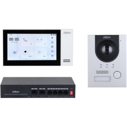 IP-Video-Gegensprechanlagen-Set, 2 MP, 7" TFT-Touch-Screen, IP65, IK07, Aufputz