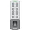 Standalone Zutrittskontrolle mit Fingerabdruck-Scanner, MIFARE-Kartenleser, Tastatur, 13,56 MHz, IP65, IK08, grau