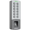 Standalone Zutrittskontrolle mit Fingerabdruck-Scanner, MIFARE-Kartenleser, Tastatur, 13,56 MHz, IP65, IK08, grau