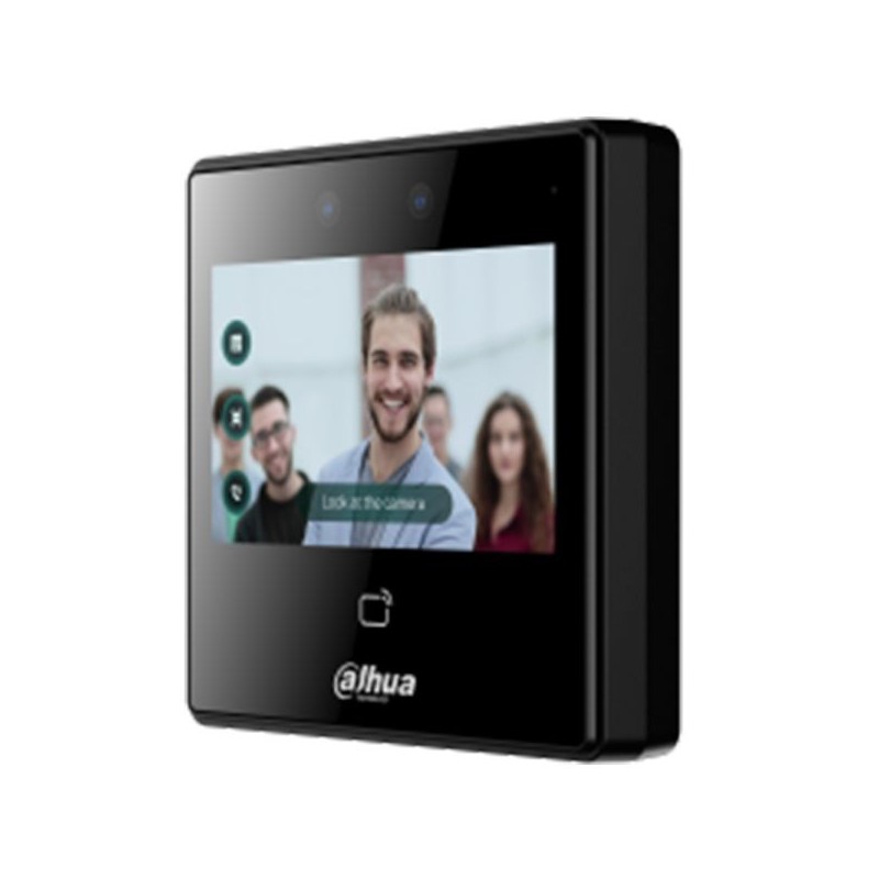 Standalone WLAN-Zutrittsmodul mit Gesichtserkennung & Kartenleser, 4,3" LCD Touch-Screen, 2 MP, 13,56 MHz, IR, schwarz