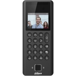 Standalone IP-WLAN-Zutrittsmodul mit Fingerabdruck-Scanner, Gesichtserkennung, Leser und Tastatur, 2,4" LCD, 2 MP, IR, schwarz