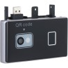 Dahua Zutrittsmodul mit Fingerabdruck-Scanner und QR-Code-Leser, IP65, schwarz