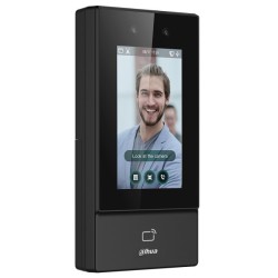 IP-Zutrittsmodul mit Gesichtserkennung und Kartenleser, 4,3" LCD, 2 MP, 125 KHz, IP65, schwarz