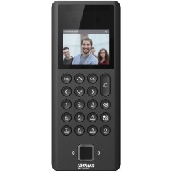 Standalone IP-WLAN-Zutrittsmodul, mit Fingerabdruck-Scanner, Gesichtserkennung, Leser und Tastatur, 2,4" LCD, 2 MP, IR, schwarz