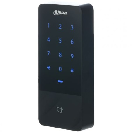 Standalone MIFARE-Leser mit Tastatur, 13,56 MHz, IP66, schwarz