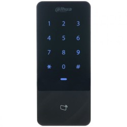 Standalone MIFARE-Leser mit Tastatur, 13,56 MHz, IP66, schwarz
