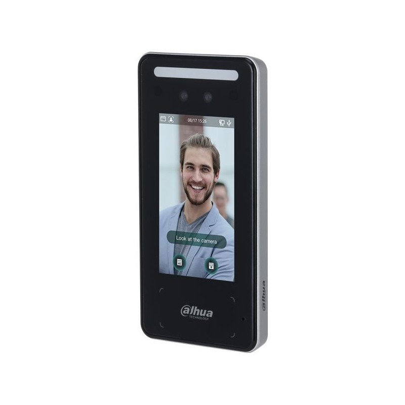 Wlan-IP-Zutrittsmodul mit Gesichtserkennung, 2MP, 4,3" LCD-Touch-Screen, 13,56 MHz, IP65, schwarz