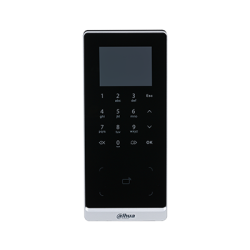 Standalone Zutrittskontrolle mit Kartenleser und Tastatur, 2,4" LCD, 13,56 MHz, IP65, schwarz