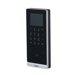 Standalone Zutrittskontrolle mit Kartenleser und Tastatur, 2,4" LCD, 13,56 MHz, IP65, schwarz
