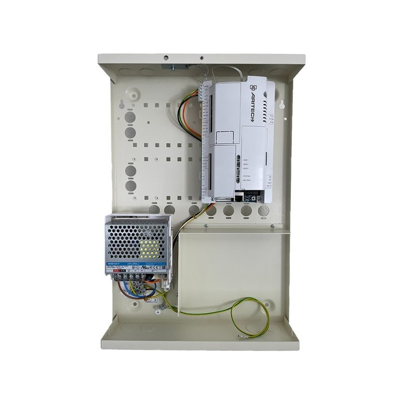 Everon Alarmzentrale, IP-onboard, bis 8-32 ML, 4 Bereiche, Metallgehäuse