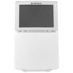 Everon-Bedienteil, mit LCD-Display, Summer, Tastenbeleuchtung und MIFARE-Leser, weiß