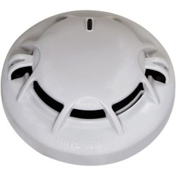 Verkabelter optischer Rauch-/Hitzemelder, IP2X, weiß, Decke