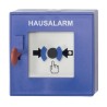 DKM mit Isolator, blau, Kunststoff mit Aufschrift Hausalarm