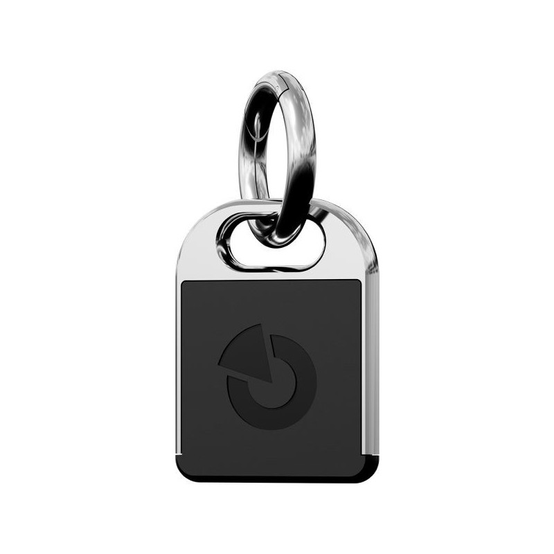 Dual-RFID-MIFARE-Schlüsselanhänger, 125 kHz, 13,56 MHz, LF-HF, Metall, schwarz, chrom