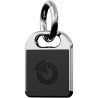Dual-RFID-MIFARE-Schlüsselanhänger, 125 kHz, 13,56 MHz, LF-HF, Metall, schwarz, chrom
