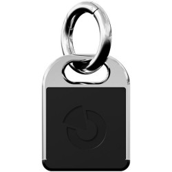 Dual-RFID-MIFARE-Schlüsselanhänger, 125 kHz, 13,56 MHz, LF-HF, Metall, schwarz, chrom
