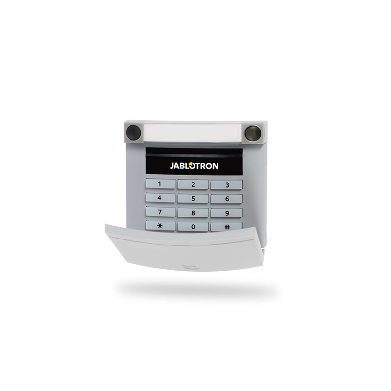 Funk-Bedienteil mit Tastatur und Leser, grau